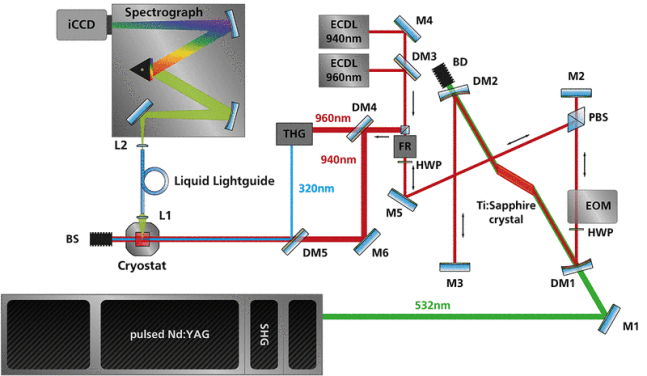 Advanced experimental setup TSD
